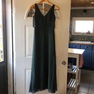 #LEVKOFF evergreen bridesmaid Dress